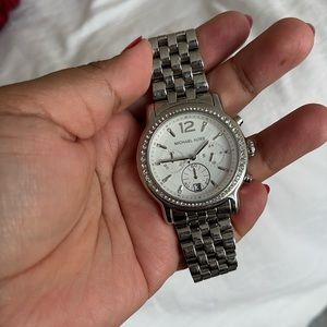 MK Silver Watch